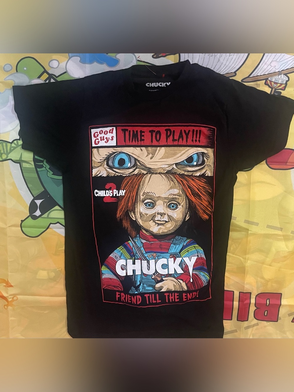 Chucky Child’s Play 2 Good Guys T-shirt Size Adult XS Friends Till the End
